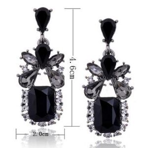 new Hot European-style earring alloy set with diamond diamonds, water drop zircon earrings ladies earrings hot fashion