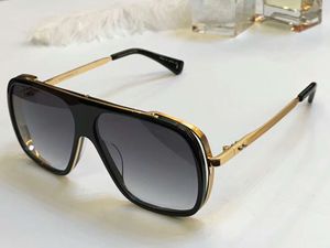 Cool svart guld/grå skuggade solglasögon för män Sonnenbrille Fashion Endurances Solglasögon Glasögon som kör glas Ny med låda