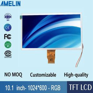 10.1 inç 1024 * 600 çözünürlük TFT LCD Modülü ekran ile RGB Arayüzü ekran ahududu pi için