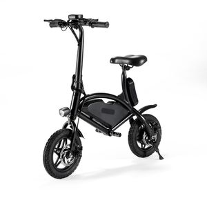Jetboard Jbolt-Blk Bolt Portable Folding Electric Cykel Scooter-Uppladdningsbart Batteridriven Ebike-Lättffär i garderob eller bil / SUV-stam