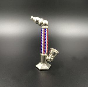 Creative color station vertical metal pipe cigarette holder