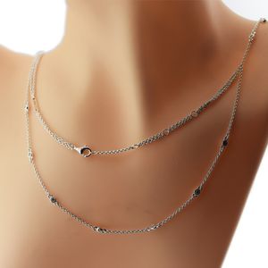 100 % 925 Sterling Silber Schmuck Kronleuchter Tröpfchen Halskette Kostenloser Versand