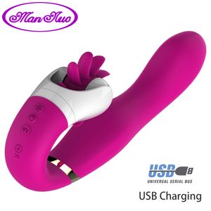 Man nuo 12 Velocidade de Rotação de Sexo Oral Língua Lambendo G Spot Toy Dildo Vibradores Clitóris Vibratório Stimulator Brinquedos Sexuais para As Mulheres D18111203