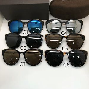 Neueste Bran Desig 0641K Cat-Eye-Sonnenbrille 58-20 weiblicher Rahmen Qualitätsplanke + Metall UV400 Muti-Color-Option Googles Full-Set-Verpackung