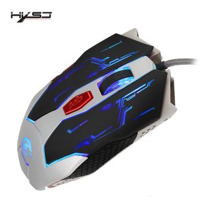 USB Wired Computer Mouse Gaming Metal Plate 6 Button LED Optical PC Mouse Programmable Mice For Gamer Desktop Office Home