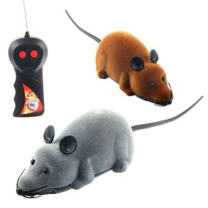 Lustige Fernbedienung Ratte Maus Drahtlose Katze Spielzeug Neuheit Geschenk Simulation Plüsch Lustige RC Elektronische Maus Haustier Hund Spielzeug Heißer verkauf