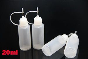 Bottiglie vuote con punta dell'ago da 100 pezzi Comodo da riempire con bottiglia di plastica da 20 ml di succo E