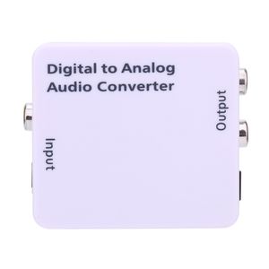 Freeshipping RCA-Kabel Digitaler optischer zu analoger Audiokonverter Koaxialer Toslink-Signaladapter Audiokonverter-Adapter