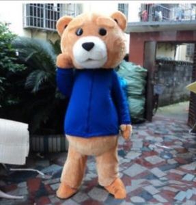 2018 venda Quente ADULTO Traje Da Mascote Urso Fancy Dress Halloween