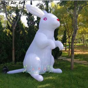 hot selling inflatable animal decoration Custom big cute inflatable cartoon rabbit animal model for outdoor events