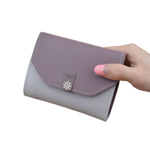 Blommor kvinna plånbok liten hasp mynt handväska för kvinnor lyx läder kvinnliga plånböcker design mini lady plånböcker koppling korthållare