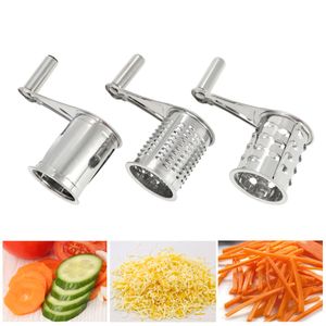 Trituratore di aglio Alimenti Carote Affettatrice Chopper Trituratore Manuale in acciaio inossidabile Rotante multifunzione Frutta Verdura Taglierina Smerigliatrice Frantoio