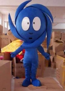 2018 Alta qualidade quente Azul Tornado Traje Da Mascote Fancy Dress Outfit EPE EMS frete grátis