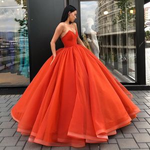 Ball Gown Evening Dresses V Neck Satin Organza Corset Floor Length Blue Yellow Purple Simple Evening Gowns Formal Prom Dresses Zipper Up