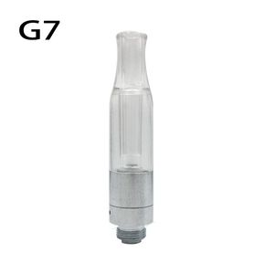 G7 Kartuş Temizle Gıda Sınıfı Plastik Tank Buharlaştırıcı Kalem Tomurcuk Dokunmatik Pil Için 510 Konu Kartuşları E Sigara Clearamizer G7 Atomizer