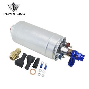 PQY RACING - TOP QUALITY External Fuel Pump 044 OEM:0580 254 044 Poulor 300lph + Adapter Fitting PQY-FPB044+FK045B+FK047B