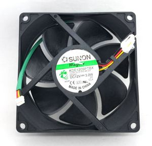 Yeni Orijinal Sunon KDE1209PTBX DC12V 3.2W AR. GN 90*90*25mm 9cm Alarm Sinyal Projektör Soğutma Fanı