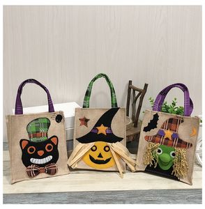 2018 Candy DHL Stocking Halloween Decorations Pumpkin Cat Witch Drawstring Bag Ghost Festival Mall Hotels Presentväskor S