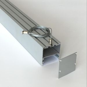 Gratis frakt Högkvalitativ suspenderad, ytmonterad, försänkt anodiserad LED-aluminiumprofil LED-kanal för LED-remsa, linjärt ljus