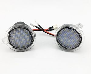 포드 LED 사이드 미러 퍼들 라이트 램프 화이트 18LED For Explorer Mondeo Edge Taurusp F150 Heritage 2pcs / lot 픽업