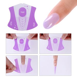 Doce Cor Adhesivo Formulário de Unhas Construtor de Borboleta Gel UV Extensão Prego Dicas Manicure Kit de Ferramentas de Arte Do Prego