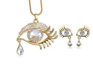 Diamond Sett Prix achat en gros de haute qualité bas prix merveilleux diamant cristal mariage perle ensemble collier boucles d oreilles rtert