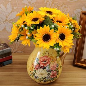 Delicated Yapay Ayçiçeği Sahte Güzellik Sahte Güneş Çiçek İpek Buket Ev Bahçe Büro Toplantısı Çiçek Dekor Cadılar Bayramı Partisi Düzenlemesi