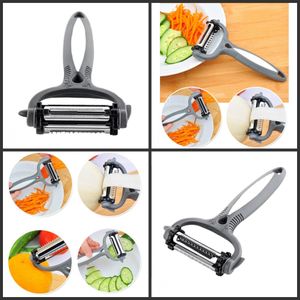 Multifunktionaler Rotary -Schäler 360 Grad Karottenkartoffel -Orangenöffner Gemüse Obst Obst Slicer Cutter Kitchen Accessoires Werkzeuge