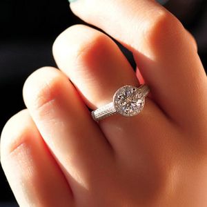 Fashion Jewelry Pave setting 5A zircon Cz ring 925 Sterling Silver Engagement wedding band rings for women men Bijoux Gift