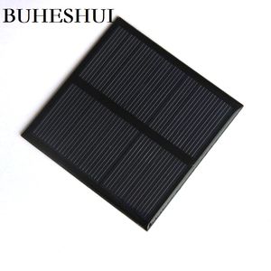 BUHESHUI 0.7W 5V Mini Solar Panel Polycrystalline Solar Cell Small Power 3.7V Battery Charger Led Light Study 10pcs 70*70MM