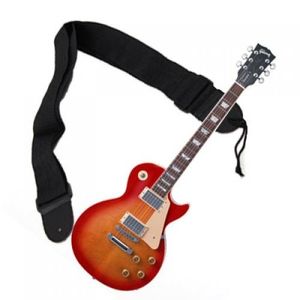 Adjustable Nylon Strap for Acoustic Guitar--Black