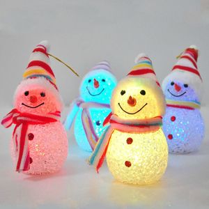 きらびやかな雪だるまライト雪だるまクリスマス飾るギフトクリスマスツリーペンダントLEDレイブおもちゃ