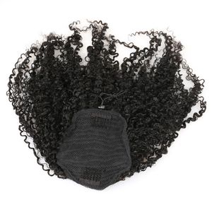 Natural Hair Products achat en gros de 3B C Kinky Curly Clip En Ponytail Extensions de Cheveux Humains Produits de Cheveux Brésiliens Pony Tail Naturel Couleur Remy g colors