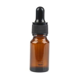 10ml Amber Glass Dropper Bottles for Essential Oils/ Perfume Refillable Empty Amber Bottle DIY Blends Glass Bottles