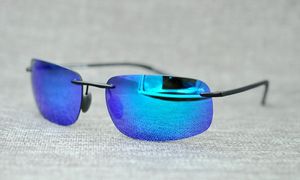 Sıcak satış Super-ışık güneş gözlüğü yüksek kaliteli erkek sportif polarize UV400 koruma MJ724 rimlesss güneş gözlüğü googles