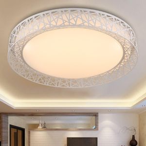 Nowoczesne lampy sufitowe LED do sypialni salon Metalowy światła Oprawa oświetlenia domowa Dekoracyjna okrągła lampa sufitowa 85-265V