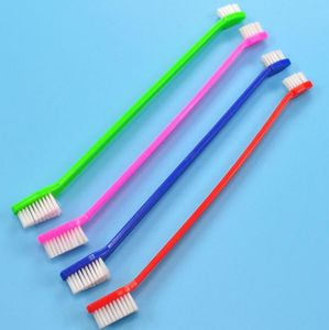 Forniture per animali domestici Gatto Cucciolo di cane Pulizia dentale Spazzolino da denti Forniture per la salute del cane Colore casuale Invia forniture per cani LX4121