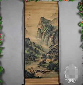 Новый антиквариат старая картина древний античный пейзаж гостиная декоративный живопись пейзаж Jinnong