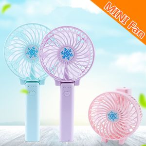 Składane Wentylatory Ręczne Akumulator Ręczny Handheld Mini Fan Electric Personal Fans Hand Bar Desktop Wentylator z pakietem detalicznym