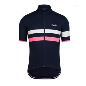 Pro RAPHA Team Ropa Mens Cycling Short Sleeve jersey MTB Bike Tops Road Racing Shirts Summer Breathable Quick Dry Maillot Outdoor Bicycle Uniform S21033134