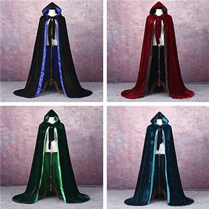 VELVET LINED Cape Velvet Hooded Cloaks Costume Velvet Hooded Cloak Cape Medieval Pagan Witch Wicca Vampire Halloween Costume265q