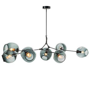 Verzweigung Blase Led Anhänger lichter Gold/Schwarz Körper Nordic Esszimmer Küche Licht Designer Hängen Lampe AC110V 220V