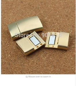 Wholesale bracelet with magnetic clasp for sale - Group buy 5pc Hole mm zinc alloy gold Strong Magnetic Clasps With Screw For Flat Leather Cord Bracelet Jewelry DIY Findings F2427