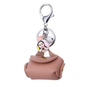 blank keychains for sublimation fashion key ring for heat transfer jewelry customized gifts mixed batch 7colours