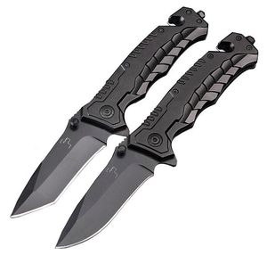 high quality!BOKE folding knife Black Cobra Design camping Knife fast open Outdoor Utility tool Steel Handle 440C blade