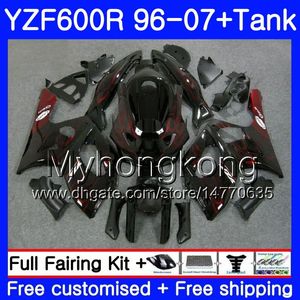 Body+Tank For YAMAHA Red flames stock Thundercat YZF600R 96 97 98 99 00 01 229HM.21 YZF-600R YZF 600R 1996 1997 1998 1999 2000 2001 Fairing