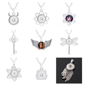 button necklaces pendants for dye sublimation wing necklace pendant for women hot tranfer printing blank consumables wholesales