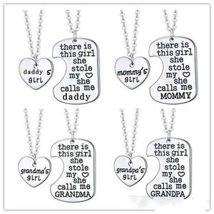 Mother Daughter Jewelry There Is This Girl She Stole My Heart She Calls Me Mommy Mommy's Girl Engraved Heart Pendant Necklaces Necklace