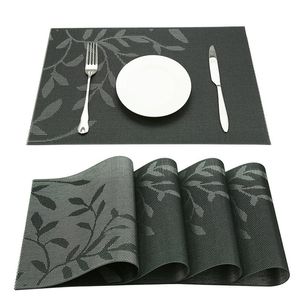 Lavável Placemats Tabela de Jantar Tapete de Tabela Calor Isolamento Resistente Tecido De Vinil Cozinha PVC Table Placemat Dinner Plate Big Bow Almofada