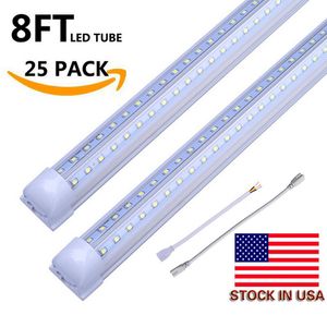 stock in usa V shaped 28w 36w 42w 72w led light integrated tube lights fluorescent replacement led tubes LED shop lights